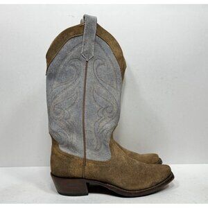 Rios of Mercedes Kemo Sabe Western Cowboy Boots Blue Jean Roughout Womens Sz 9